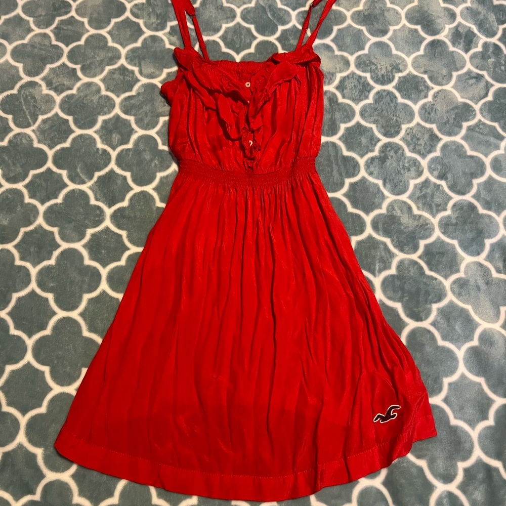 Red Orange Hollister Sundress LIKE NEW